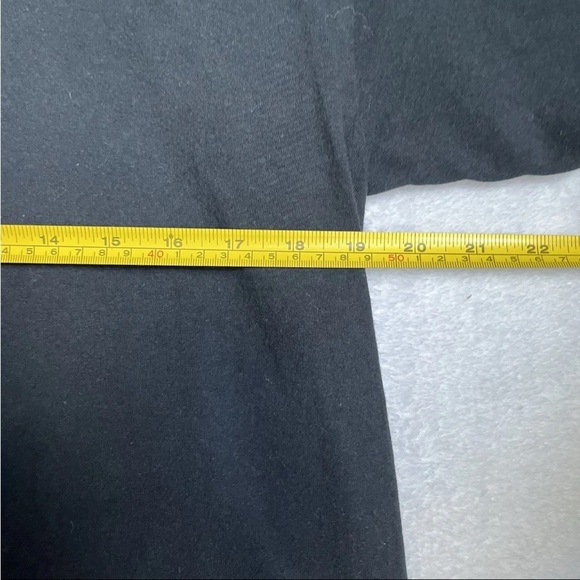 Vtg Wolf T Shirt Men Sz L Black Two Face White Blue Green Glowing Eyes Tribal EC - Picture 5 of 7